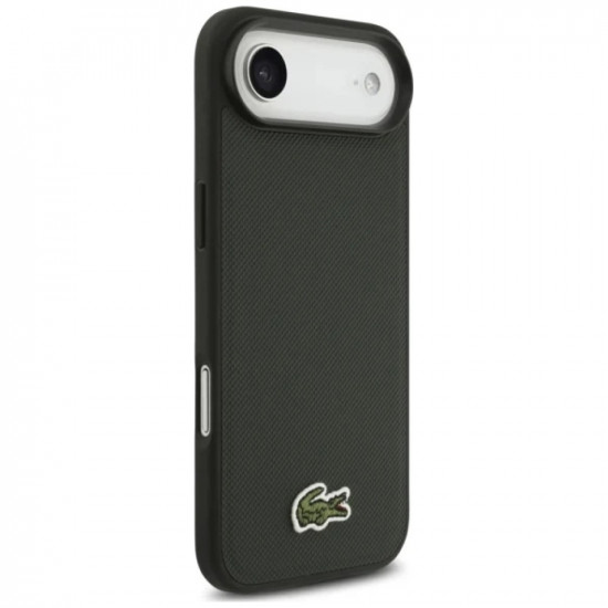 Lacoste Iconic Petit Pique Woven Logo MagSafe case for iPhone Air sinople