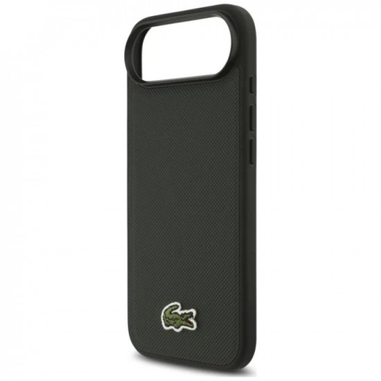 Lacoste Iconic Petit Pique Woven Logo MagSafe case for iPhone Air sinople