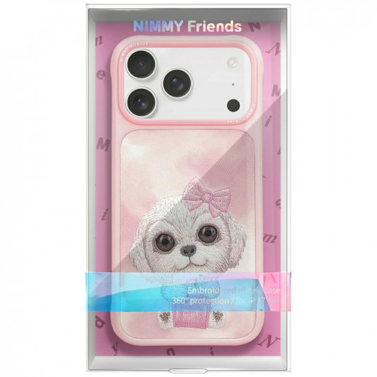 Case Nimmy Big Eyed Pet 2.0 Dog for iPhone 17 Pro Max pink