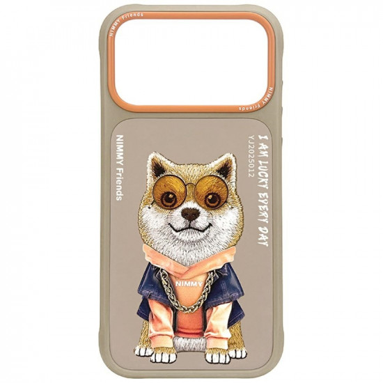 Nimmy Glasses Cool Dog Case for iPhone 17 Pro Max Beige