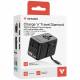 Verbatim Travel Adapter EU/UK/US GaN 2xUSB-C/2xUSB-A/1xUSB-C PD 100W black 30191