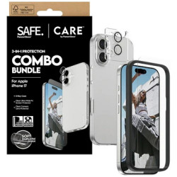 CARE by PanzerGlass Fashionable Combo 3in1 Case + Glass + Lens for iPhone 17