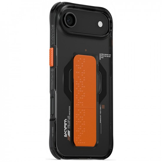 Skinarma Haxa Case for iPhone Air Magnetic Charging + Grip Stand Graphite