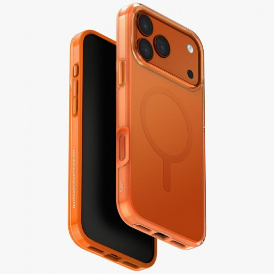 UNIQ Clario Case for iPhone 17 Pro Max Magclick Charging Orange