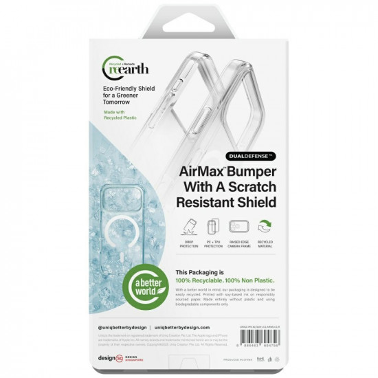 UNIQ Clario Case for iPhone Air Magclick Charging Transparent