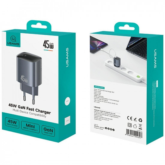 USAMS T66 45W GaN Fast Charger tarnish