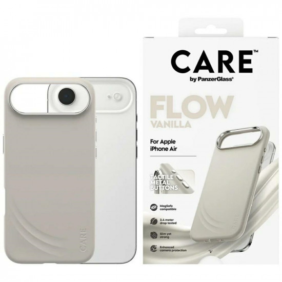 Case CARE by PanzerGlass FLOW MagSafe for iPhone Air vanilla
