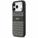 Case DKNY Repeat Texture Pattern with Tonal Stripe for iPhone 17 Pro Max black Case DKNY Repeat Texture Pattern with Tonal Stripe for iPhone 17 Pro Max black