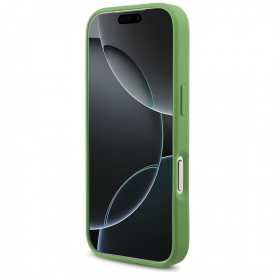 Lacoste Petit Pique Lacquer Logo MagSafe case for iPhone 17 Pro tarragon