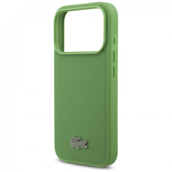 Lacoste Petit Pique Lacquer Logo MagSafe case for iPhone 17 Pro tarragon