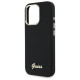 Guess GUHCP16XSMBSLK iPhone 16 Pro Max 6.9" black hardcase Silicone Script Metal Logo &amp; Frame