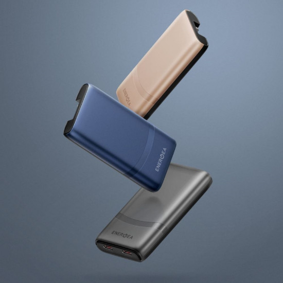 Wall charger Energea TravelWorld Edge 65W 2xUSB-C PD/PPS/QC3.0 (US/UK/EU) gold