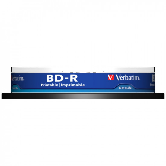 Disc BD-R Verbatim SL Printable Datalife 6X 25GB 10pcs 43804 Disc BD-R Verbatim SL Printable Datalife 6X 25GB 10pcs 43804