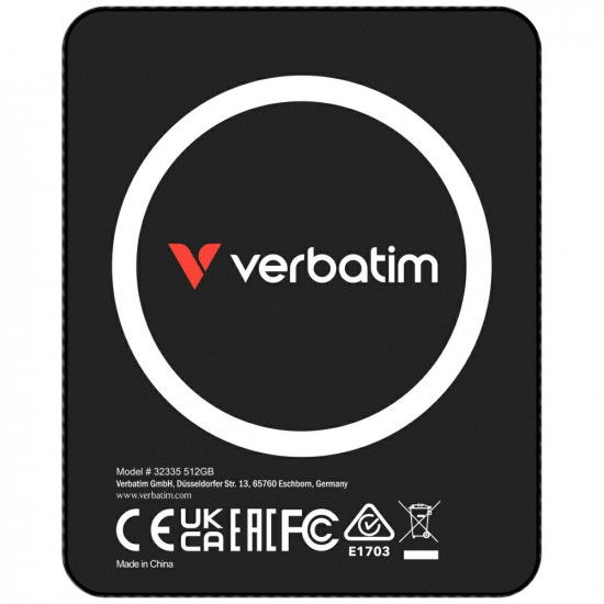 External drive Verbatim SnapBack Ultra Slim SSD 512GB black 32335