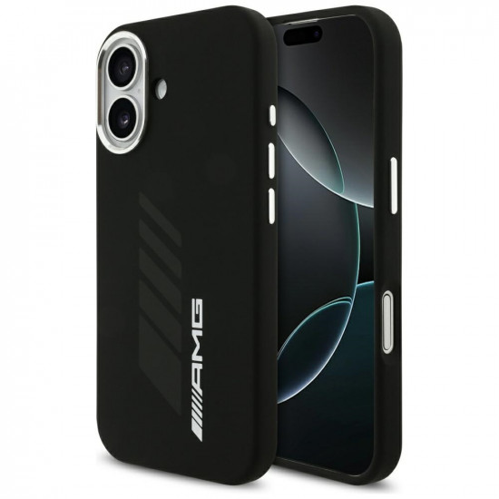 AMG Silicone Oversize Rhombs MagSafe Case for iPhone 17 Black