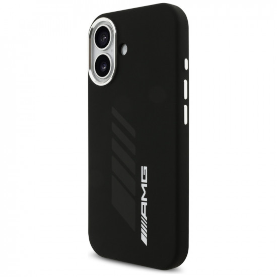 AMG Silicone Oversize Rhombs MagSafe Case for iPhone 17 Black