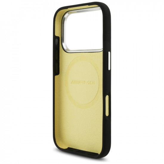 AMG Silicone Oversize Rhombs MagSafe Case for iPhone 17 Pro Black