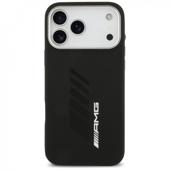 AMG Silicone Oversize Rhombs MagSafe Case for iPhone 17 Pro Max Black