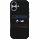 BMW M Silicon Horizontal Line MagSafe Case for iPhone 17 Black