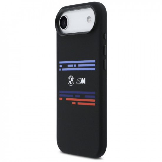 BMW M Silicon Horizontal Line MagSafe Case for iPhone Air Black