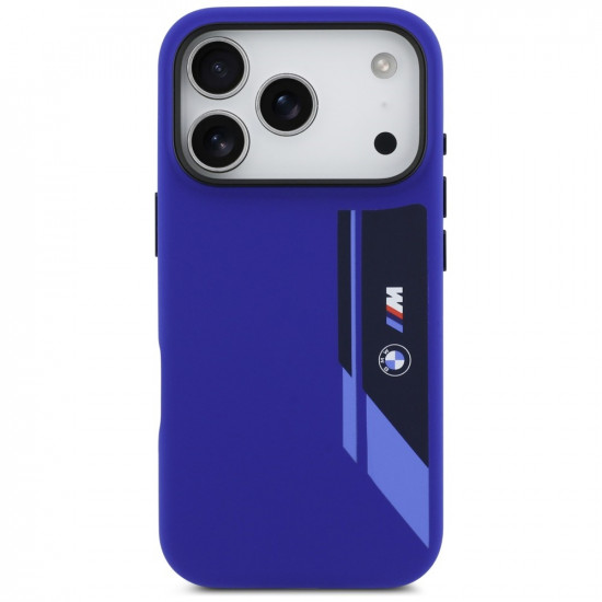 Case BMW M Silicon Vertical Logo MagSafe for iPhone 17 Pro navy Case BMW M Silicon Vertical Logo MagSafe for iPhone 17 Pro navy