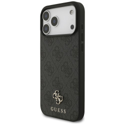 Guess 4G Small Classic Logo MagSafe case for iPhone 17 Pro Max black