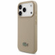Lacoste Petit Pique Lacquer Logo MagSafe case for iPhone 17 Pro taupe