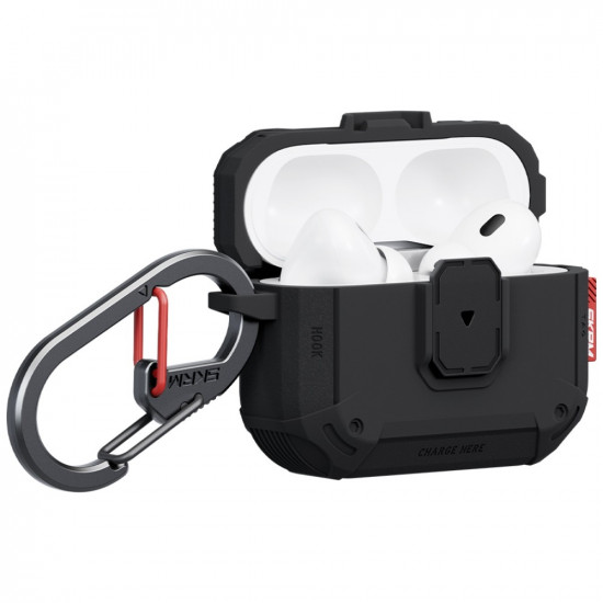Case Skinarma Mecha LE for AirPods Pro 3 black Case Skinarma Mecha LE for AirPods Pro 3 black