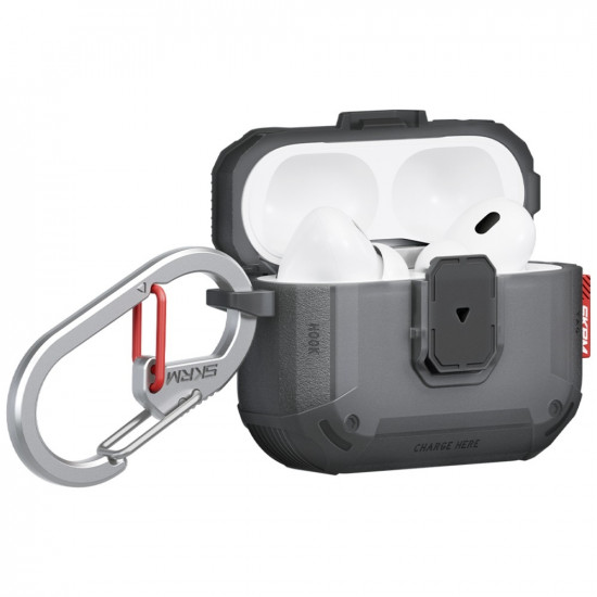 Case Skinarma Mecha LE for AirPods Pro 3 smoke