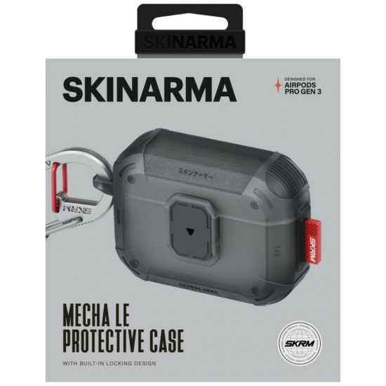 Case Skinarma Mecha LE for AirPods Pro 3 smoke