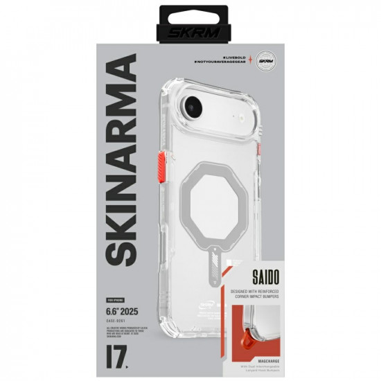 Skinarma Saido Case for iPhone Air Magnetic Charging Transparent