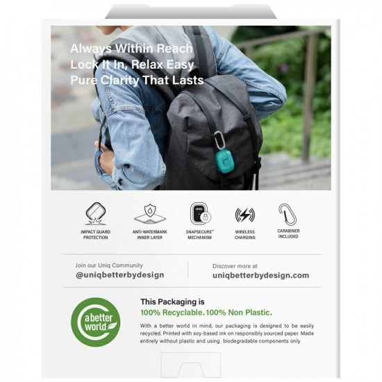 Case UNIQ Glase Pro for AirPods Pro 3 Lock Case yellow