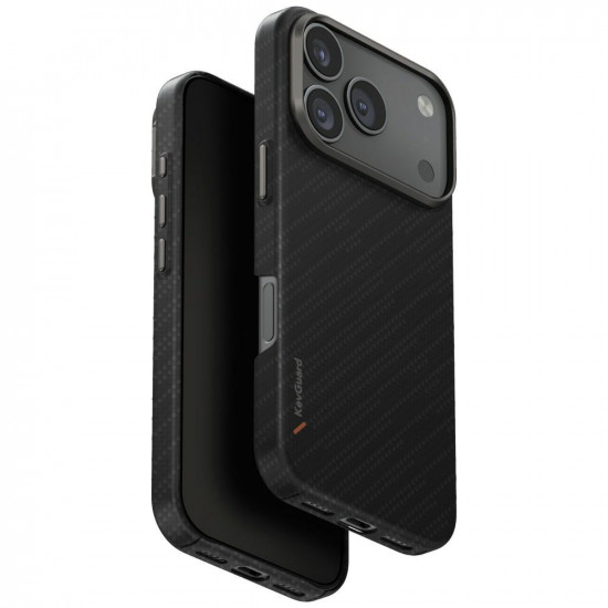 Case UNIQ Keva EDGE for iPhone 17 Pro Magclick Charging black Case UNIQ Keva EDGE for iPhone 17 Pro Magclick Charging black