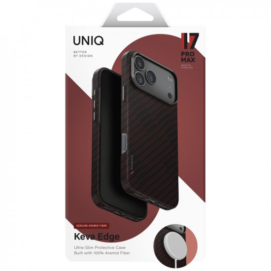 Case UNIQ Keva EDGE for iPhone 17 Pro Max Magclick Charging orange Case UNIQ Keva EDGE for iPhone 17 Pro Max Magclick Charging orange