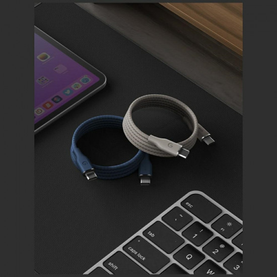 Energea Helix 60 Magnetic USB-C to USB-C Cable 480Mbps 60W 1.5m black