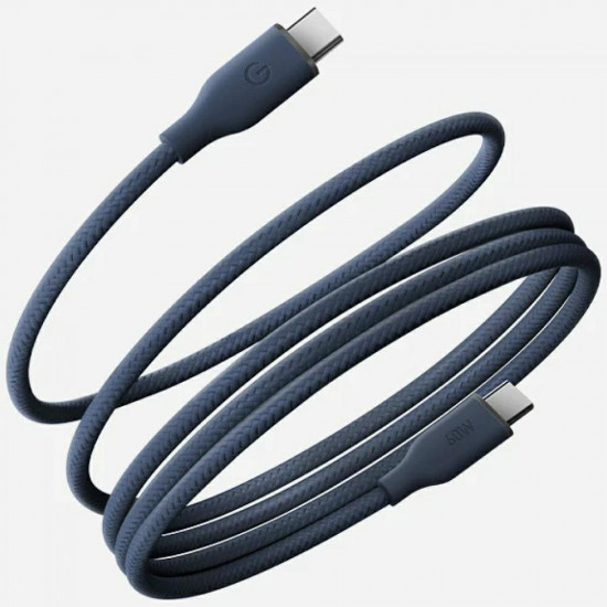 Energea Helix 60 Magnetic USB-C to USB-C Cable 480Mbps 60W 1.5m blue