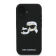 Karl Lagerfeld KLHMP16SSKCHPPLK iPhone 16 6.1" black hardcase Silicone Double Heads Print MagS