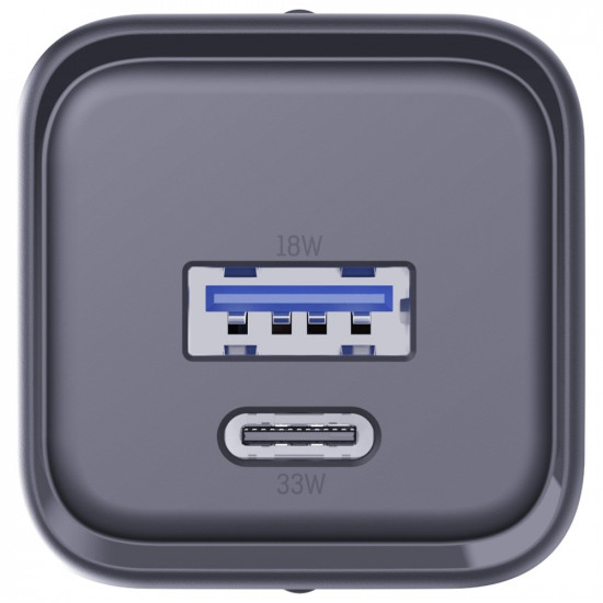 3MK Hyper Charger PD 33W GaN QC4+ PPS AFC FCP SCP USB-A + USB-C Black 3MK Hyper Charger PD 33W GaN QC4+ PPS AFC FCP SCP USB-A + USB-C Black