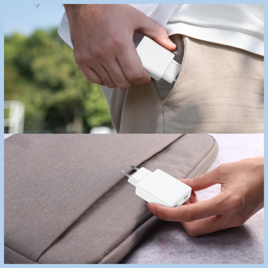 Wall Charger 4smarts PDPlug Slim Dual 65W GaN 2xUSB-C white