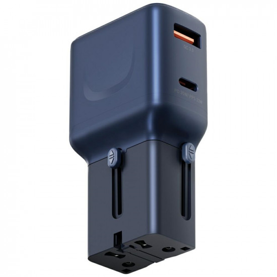 Wall charger Energea TravelGo Adapter 35 USB-A/USB-C 35W blue