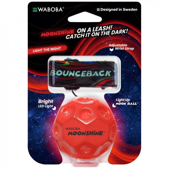 Waboba LED Bounceback Throwing Ball on a cord (Product in several colors – random shipment)