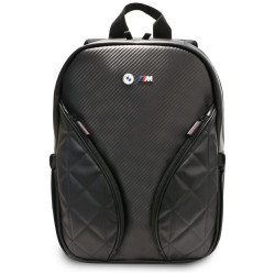 Backpack BMW Carbon Pockets &amp; Metal Logo 16" black