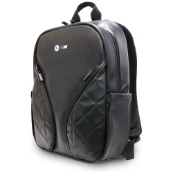 Backpack BMW Carbon Pockets &amp; Metal Logo 16" black