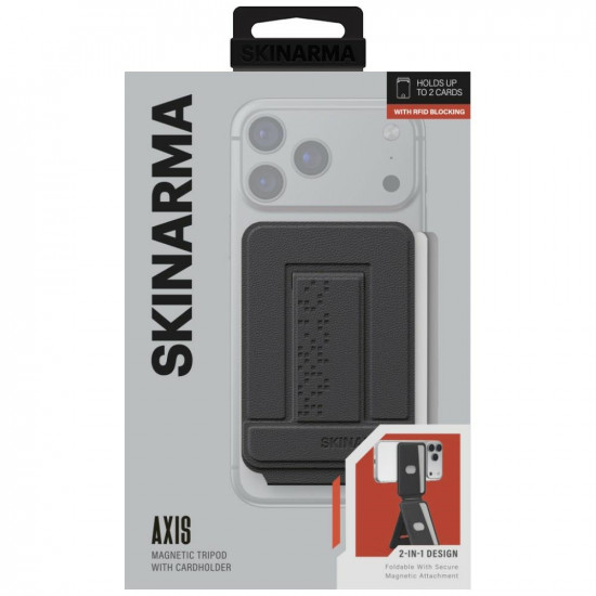 Wallet Skinarma Axis magnetic folding tripod Charcoal