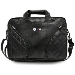 Bag BMW Carbon Pockets &amp; Metal Logo 16" black