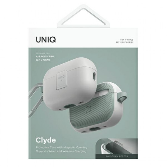UNIQ Clyde Lock Case AirPods Pro 2 (2022/2023) white-mint/dove white-soft mint