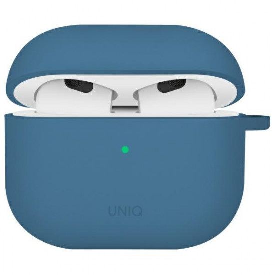 UNIQ case Nexo AirPods 4 + Ear Hooks Silicone pacific blue