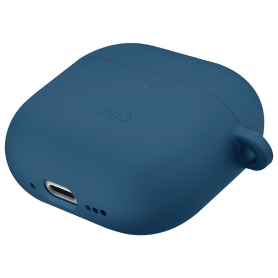 UNIQ case Nexo AirPods 4 + Ear Hooks Silicone pacific blue