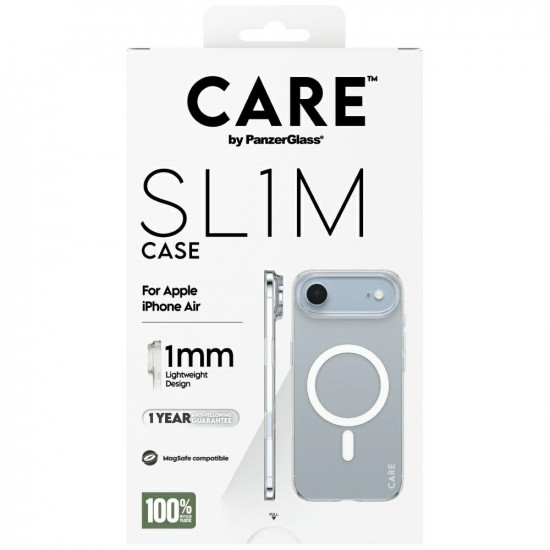 Case CARE by PanzerGlass SL1M MagSafe for iPhone Air transparent Case CARE by PanzerGlass SL1M MagSafe for iPhone Air transparent