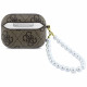 Case Guess 4G Pearl Strap for AirPods Pro 3 brown